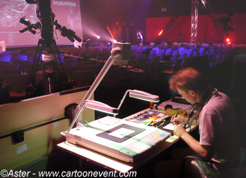 animation caricatures en direct  pour la convention ArcelorMittal