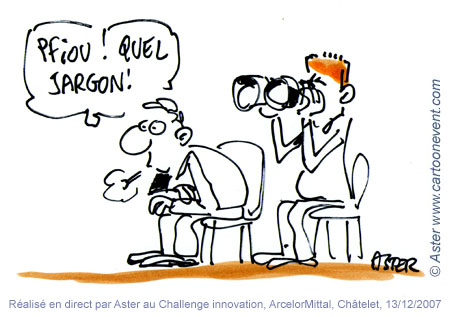 Cartoons en direct pour Journée Innovation ArcelorMittal 02