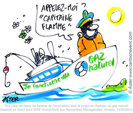 Illustration sur le vif - bateau ecologique