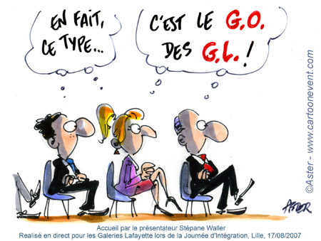 Dessin pour les Galeries Lafayette