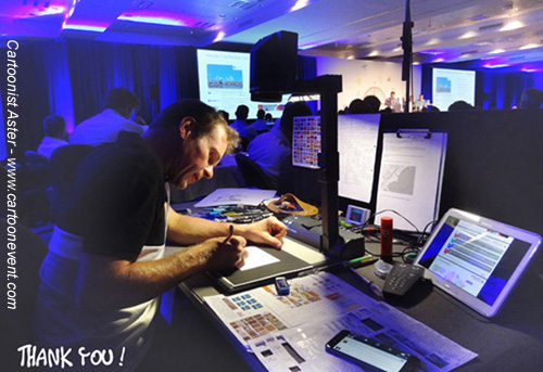Live caricature animation