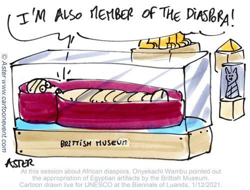 Webinar animation with cartoons