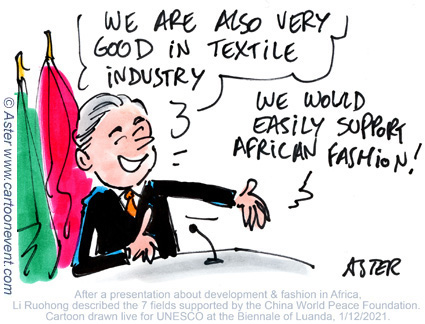 Webinar animation with cartoons