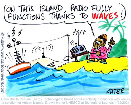 Webinar animation with cartoons