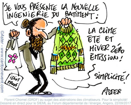 Dessin d'animation - climatisation efficace