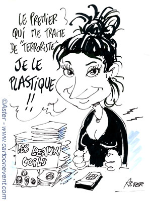 caricature lors d'une soirée d'entreprise