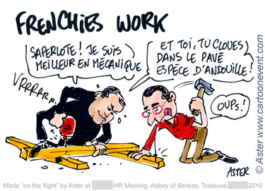 Dessin en live team-building Français