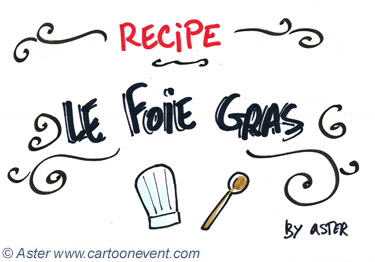 Dessin en live team-building recette