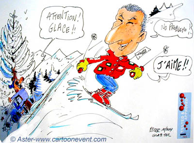 caricature de salon à GlassTec