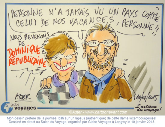 Dessin au salon du voyage