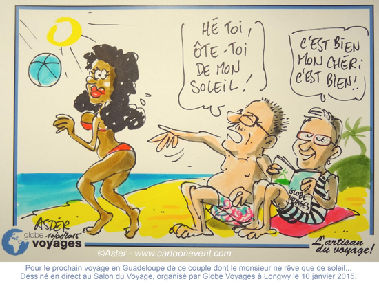 Dessin au salon du voyage