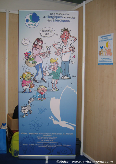 Roll-up dessiné par Aster